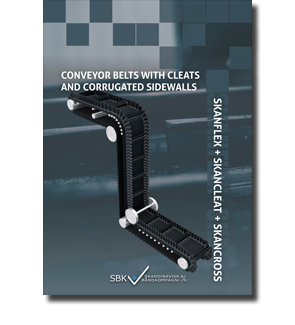 Conveyor belts with cleats and corrugated sidewalls - Catalogue